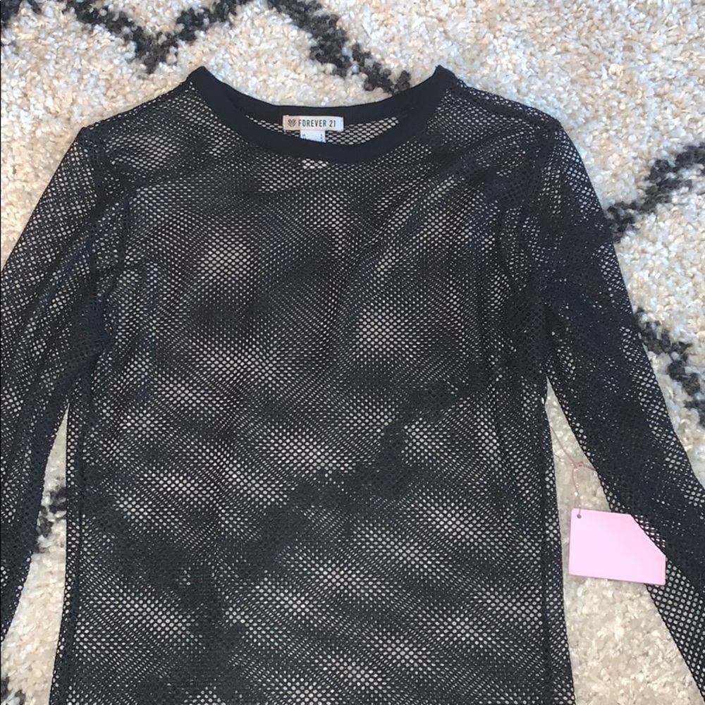 F21 Mesh Swimsuit Cover Up